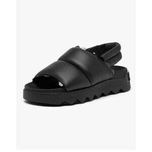 SOREL Sandals Viibe™ Slingback Black Chunky Comfort Slip-ons New Size 8